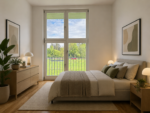 Stilvolle 2-Zimmerwohnung – modern, hell und großzügig - Schlafzimmer Visualisiert