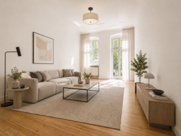 Three room flat with a balcony, 10439 Berlin, Upper floor apartment