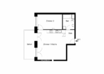 Provisionsfrei - 2 Zimmerwohnung mit Balkon - Grundriss