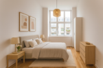 Commission-Free! Modern, Bright 3-Bedroom Apartment for Couples & Families - Schlafzimmer Visualisiert