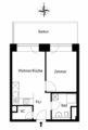 Bright 2-Room City Apartment – No Brokerage Fee - Grundriss