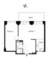 Sonnige 3-Zimmerwohnung mit Balkon und viel Tageslicht - Grundriss