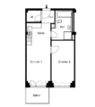 Provisionsfreie 2 Zimmerwohnung in ruhiger Lage - Grundriss
