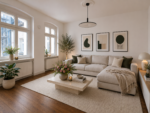 Urban wohnen, entspannt leben – 2-Zimmer-Wohnung in Mariendorf - Wohnzimmer Visualisiert