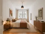 Attractive 2-room apartment with balcony in the Reuterkiez area - Visualisierung Schlafzimmer