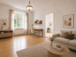 Three room flat with a balcony - Arbeitszimmer