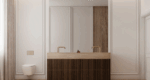 Upper floor apartment in Berlin - Visualisierung Masterbad