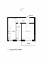 Stilvolle 1-Zimmer-Oase mit Balkon - Grundriss