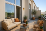Attractive 2-Bedroom Apartment with Large Sunny Balcony - Balkon Visualisiert