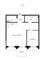 Bright 2-room apartment with terrace – commission-free - Grundriss