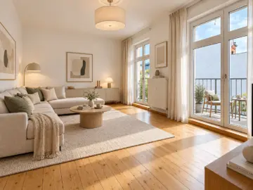 Quietly located family apartment with balcony in Prenzlauer Berg, 10405 Berlin, Upper floor apartment