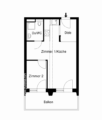 2 room apartment in Lichterfelde - Grundriss