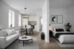 Kompakte & raffinierte 1-Zimmer-Wohnung - Wohn- /Schlafzimmer