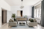 Duplex apartment in Berlin - Visu Wohnzimmer möbliert