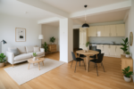 Gemütliche 2-Zimmer-Stadtwohnung - Wohn- Essbereich Visualisiert