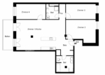 Große und lichtdurchflutete 4 Zimmerwohnung mit Loftcharakter - Grundriss