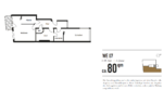 Flat near Gleisdreieck - Grundriss
